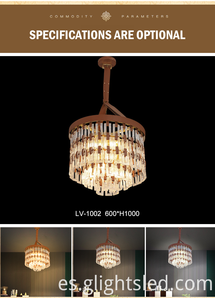 Lámpara colgante G-Lights Creative Design Lobby Hotel Glass LED Chandelier